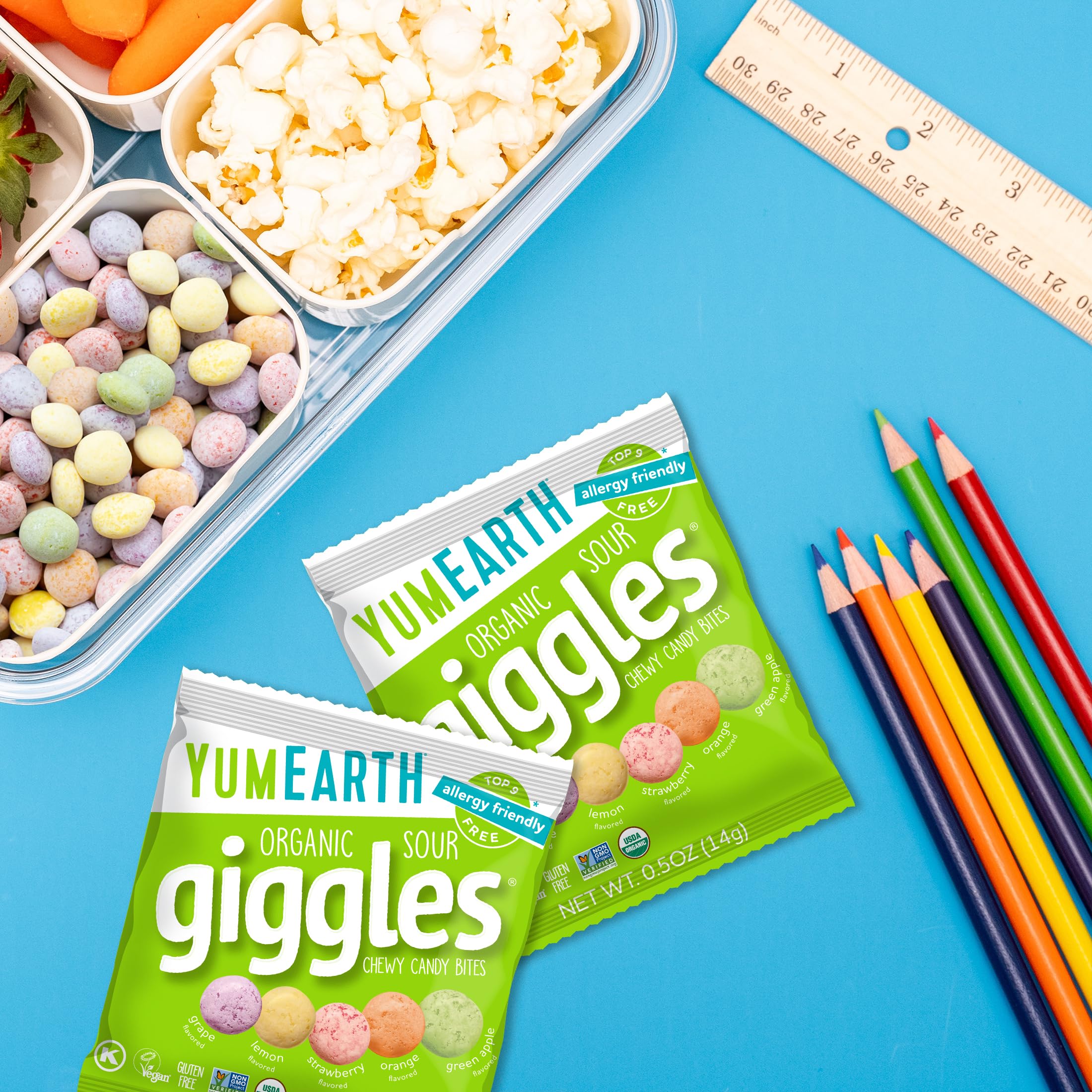 Amazon.com: YumEarth Organic Sour Giggles Chewy Candy - Allergy