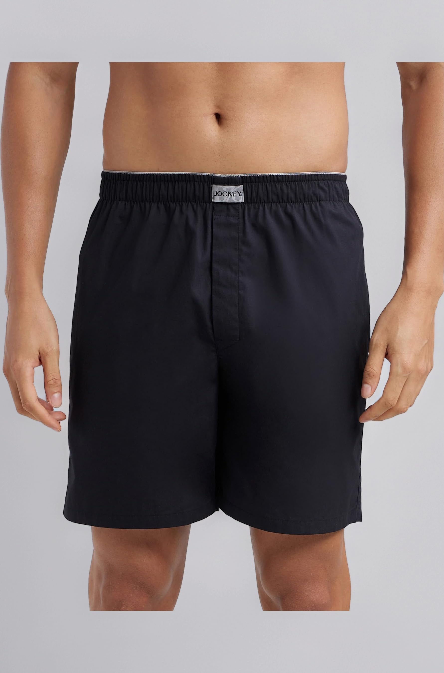 MC10 Men's Super Combed Mercerized Cotton Woven Fabric Boxer Shorts