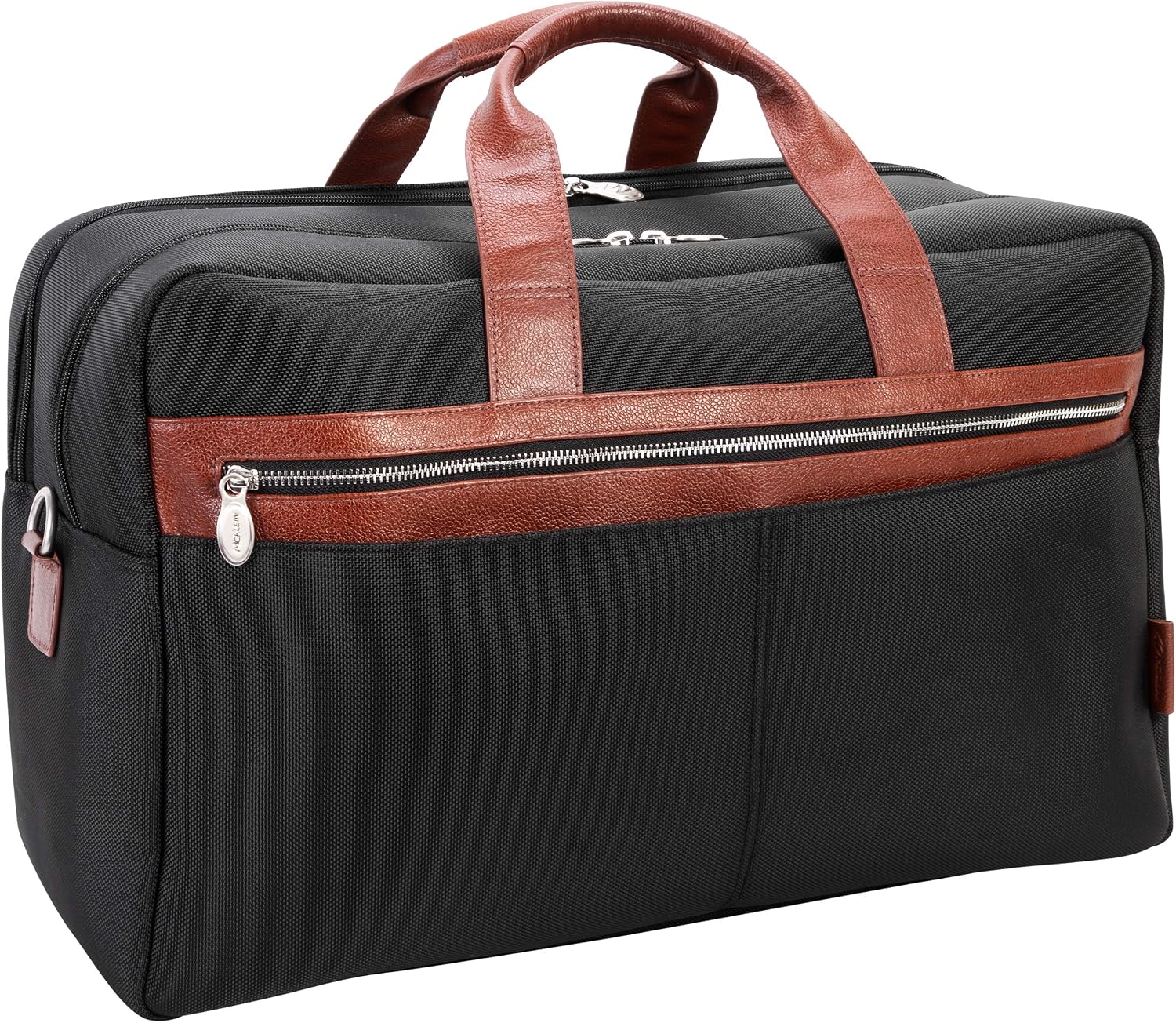 McKlein WELLINGTON, 21" Nylon, Two-tone, Dual-Compartment, Laptop & Tablet Carry-All Duffel, Duffel Bags, Travel Duffel Bag, Weekender Bags, Overnight bags, Large Capacity Travel Bag Crossbody Bag
