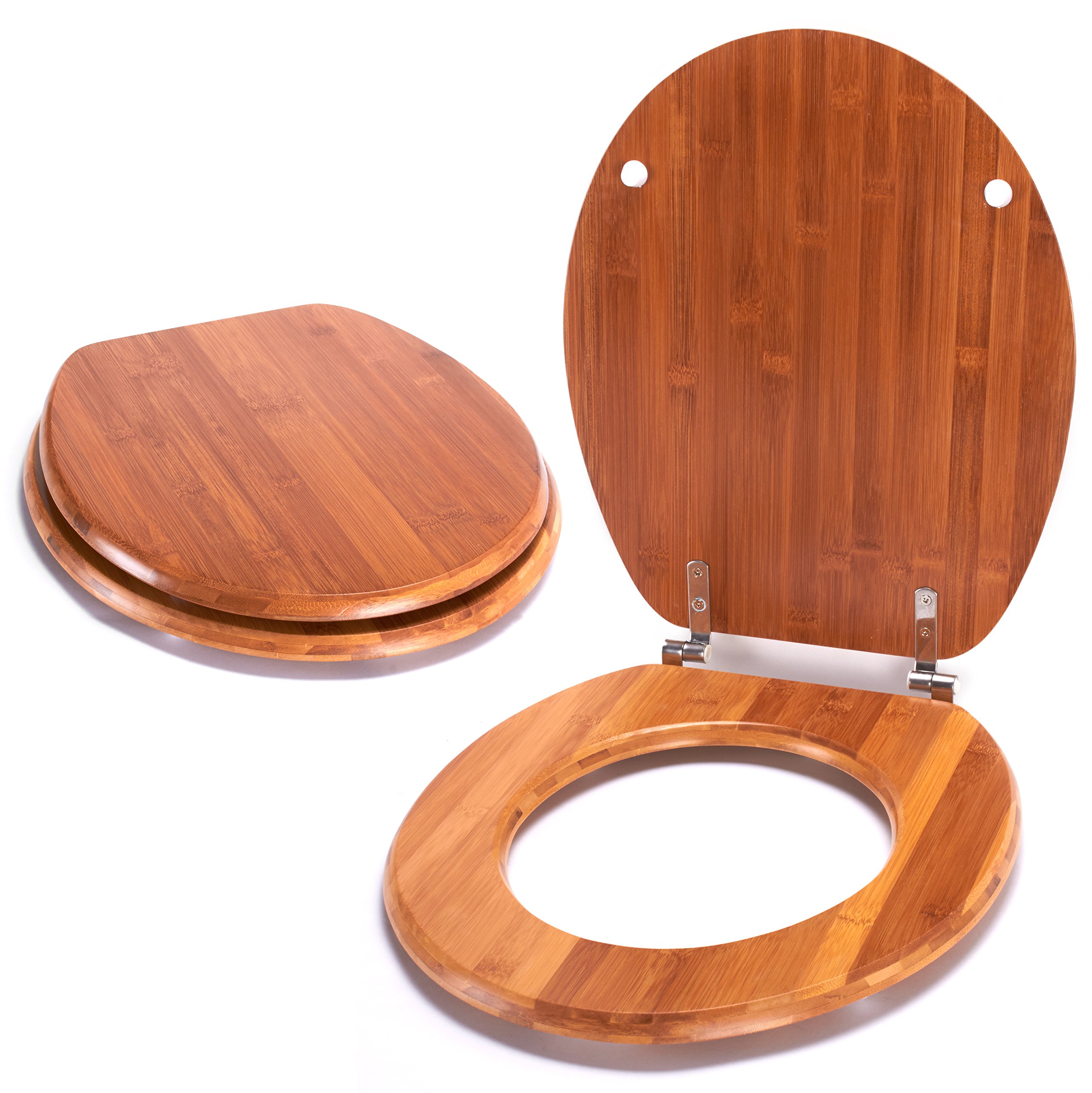 MSV 140.484 WC MDF Asiento/Acero Bambú 42,5 x 1,7 cm x 36