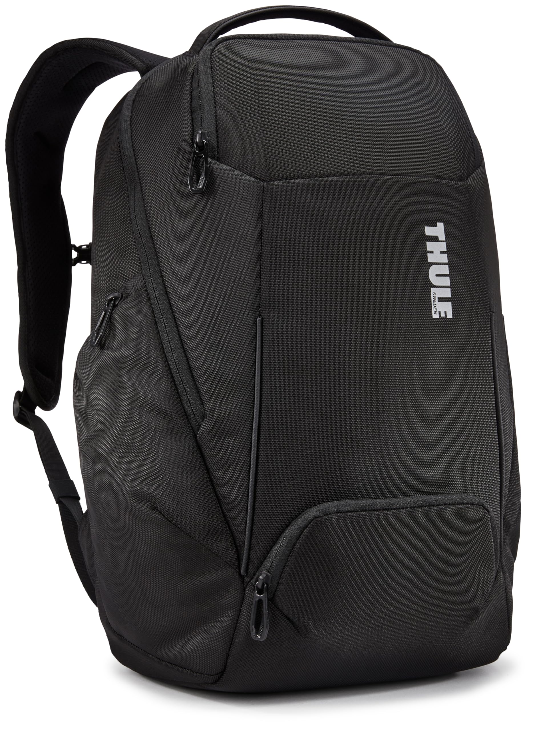 Thule Accent 26L Laptop Backpack - Fits 15.6" PC/MacBook - Hardshell Protection - Quick Access Pocket - Recycled Fabric - Black