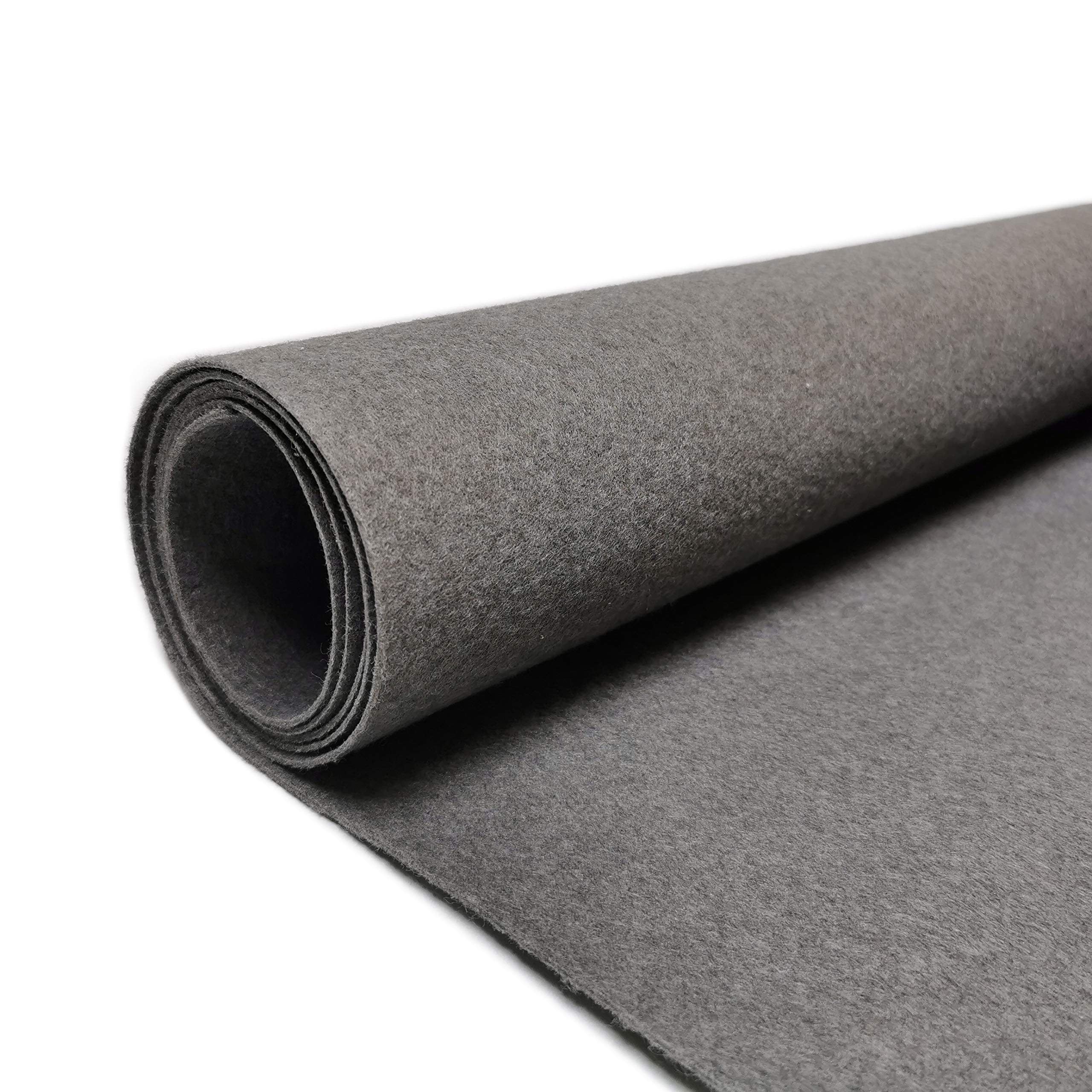MadeInNature - Tapis de Passage, Longueur aux Choix, Tapis Rouge de Cannes, Blanc, Gris, Noir, Jaune, Bleu, Vert - Moquette, Moquette Mariage, Anniversaire, … (Gris 1x5m)