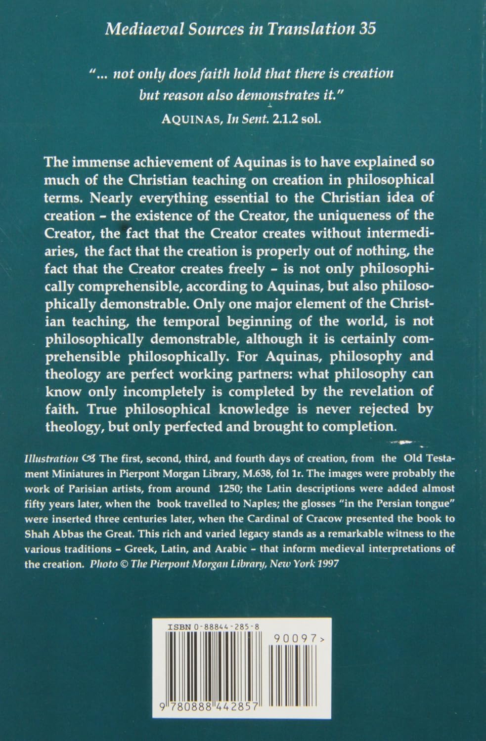 Aquinas on Creation (Mediaeval Sources in Translation)
