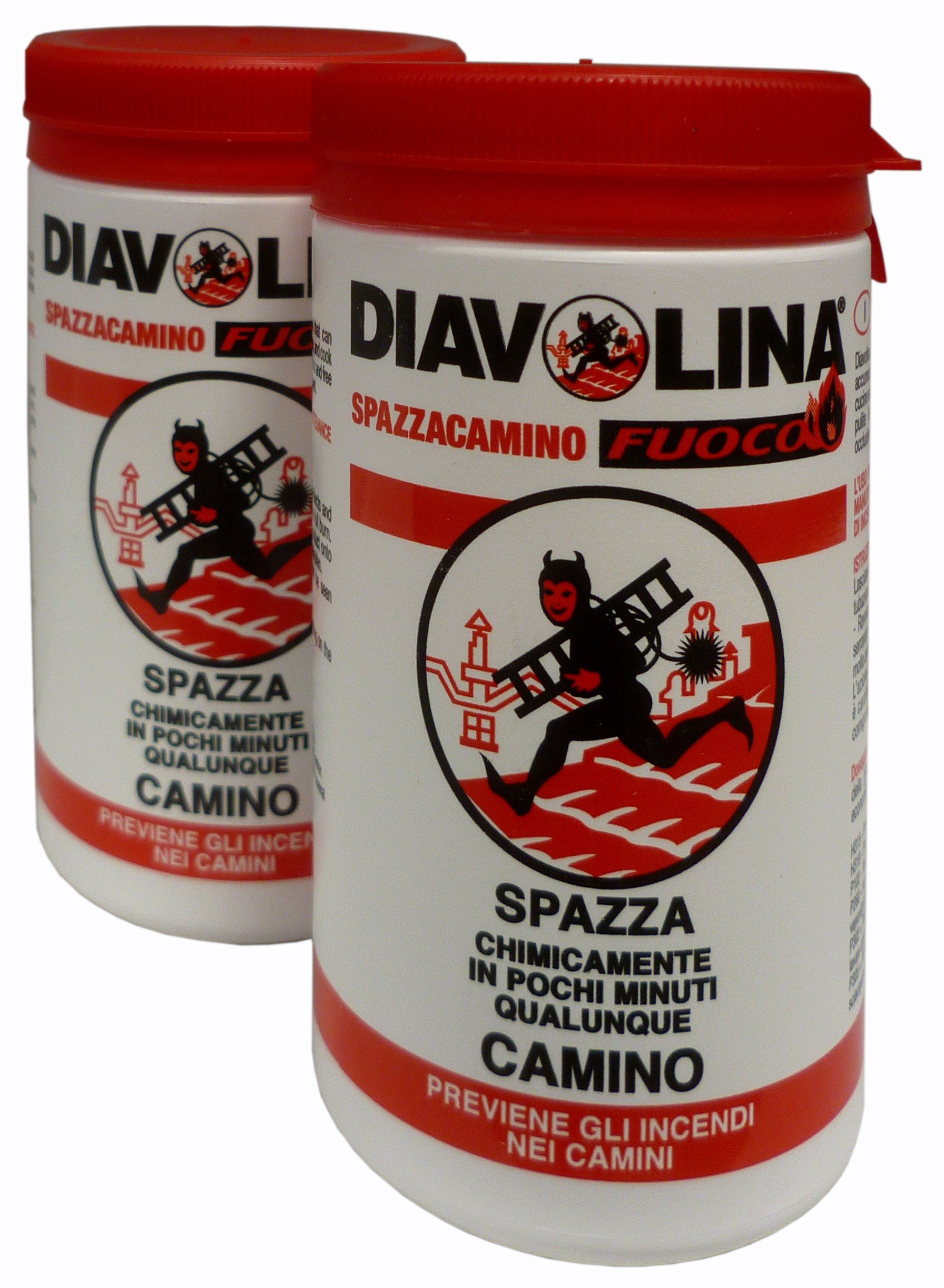 12 PZ. DIAVOLINA SPAZZACAMINO CARBONE-LEGNA PER PULIZIA FULIGGINE