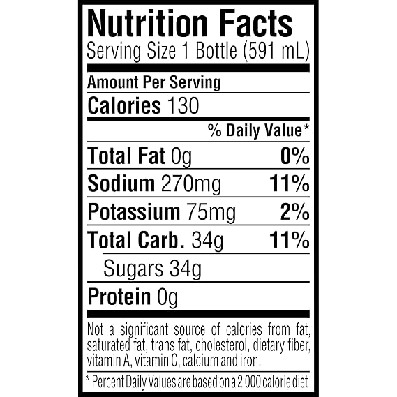 Gatorade Thirst Quencher Sports Drink, Cool Blue, 20oz Bottles, 4 Pack, Electrolytes for Rehydration
