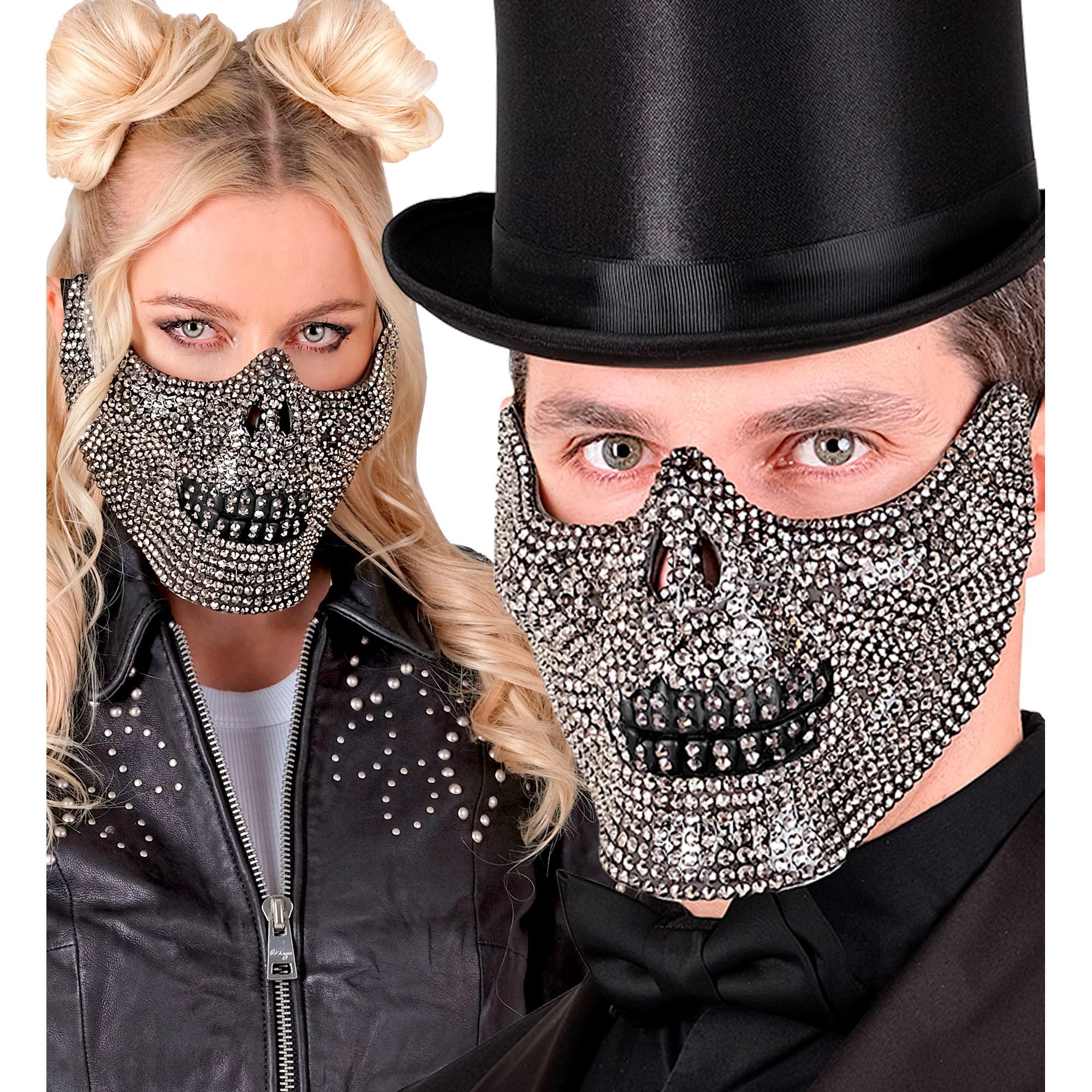 W WIDMANN MILANO Party Fashion 12008 mask, silver - Image 3