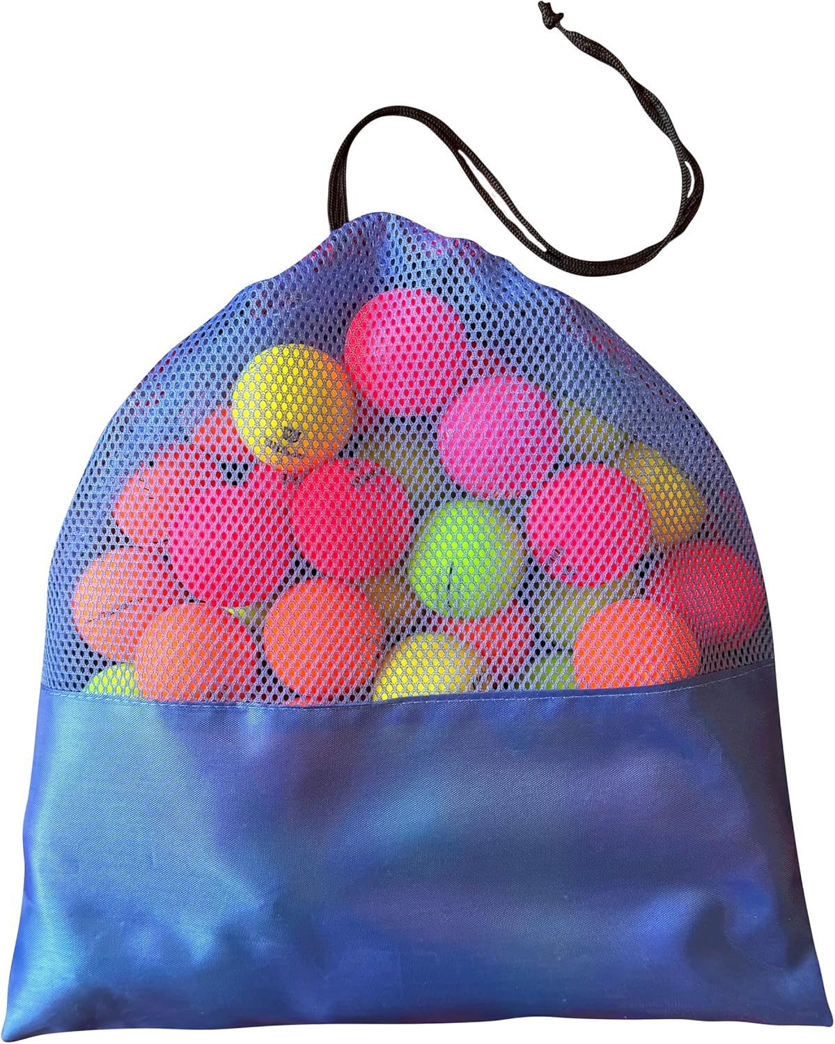 50 Colored Recycled Value Golf Balls in Mesh Bag, 5A/4A (Mint/Near-Mint), Multi-Color