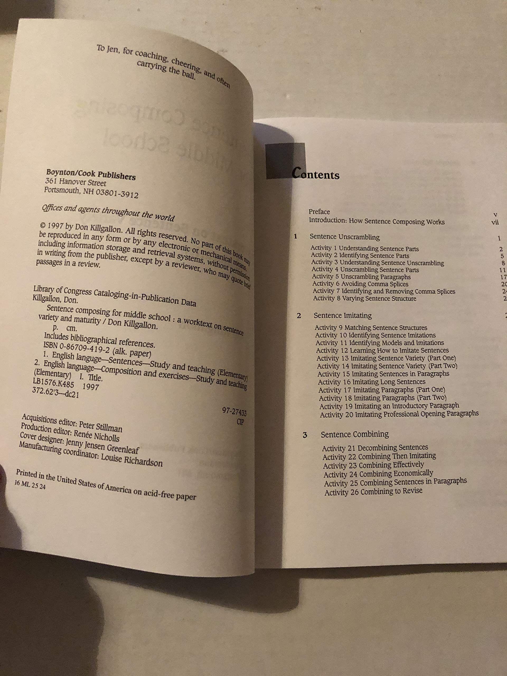 Sentence Composing for Middle School: A Worktext on Sentence Variety and Maturity - Image 3