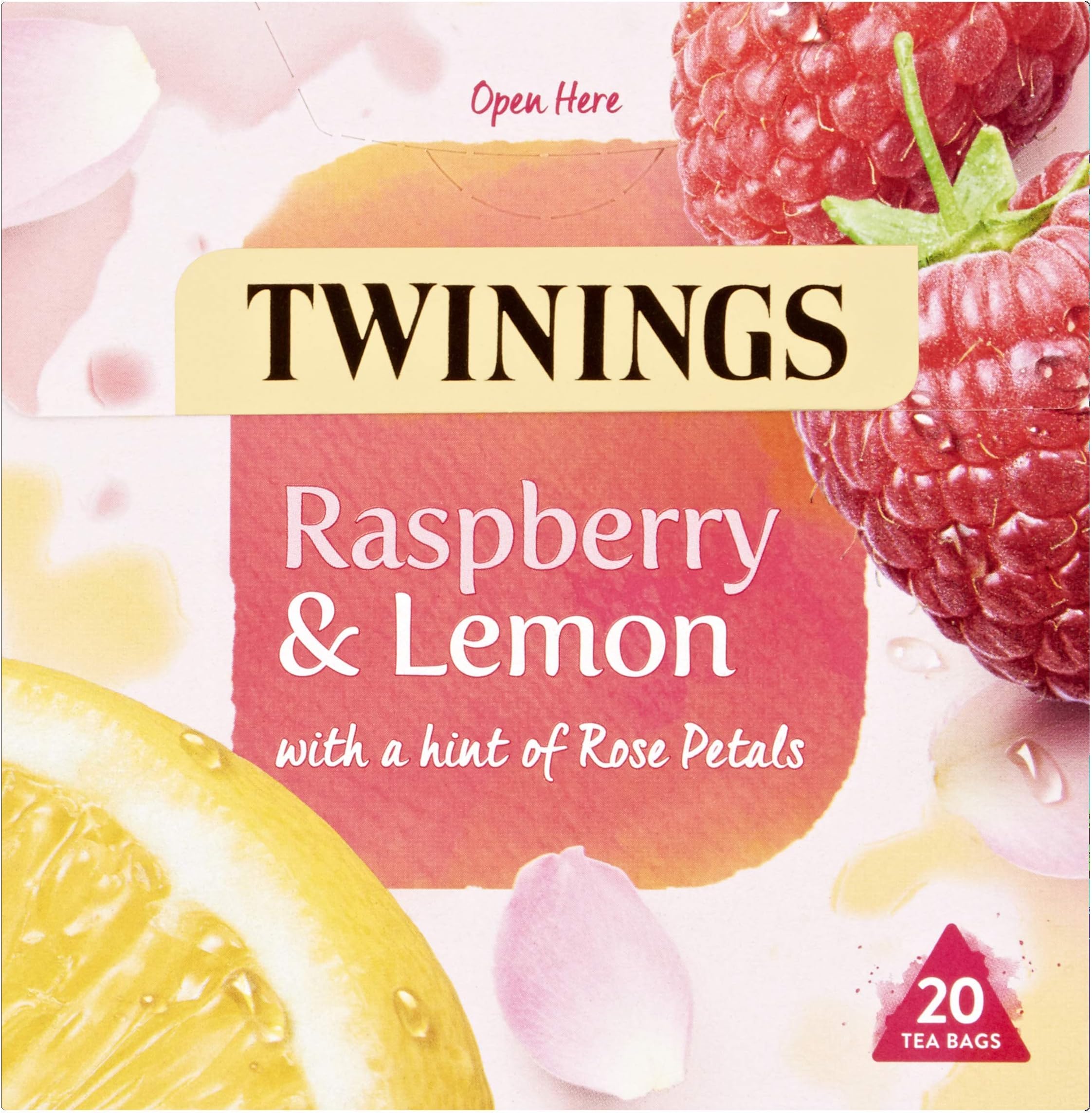 Twinings Raspberry & Lemon Tea Bags, 20 each