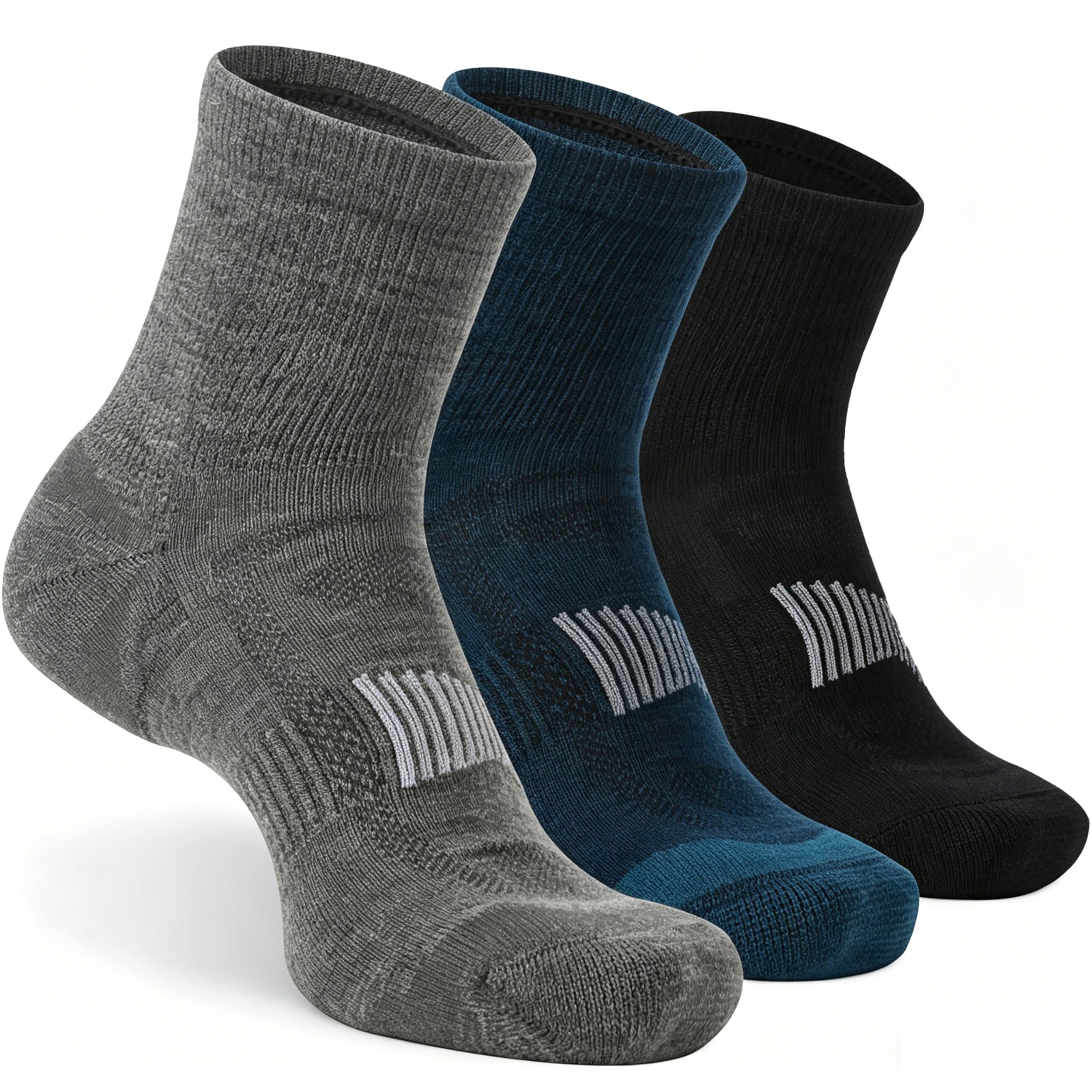 3 Pairs 90% Merino Wool Ankle Business Casual Thin Wool Socks