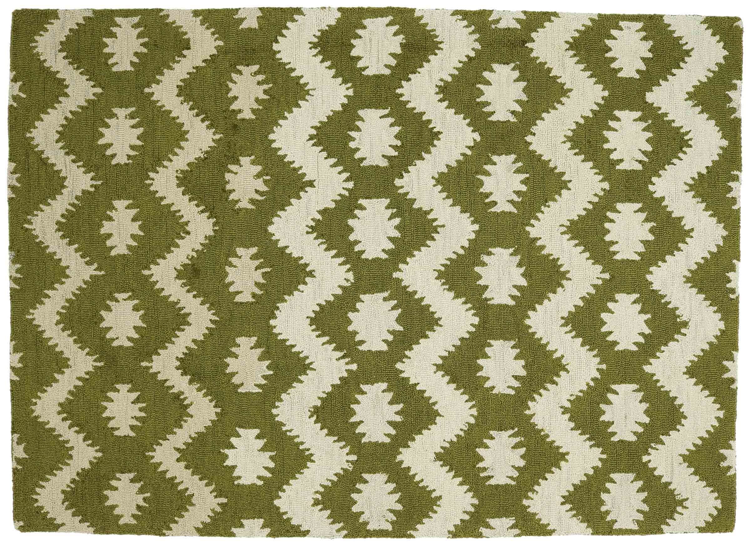Tapis de sol en laine isolant thermique contre sol froid blanc moderne 160x230