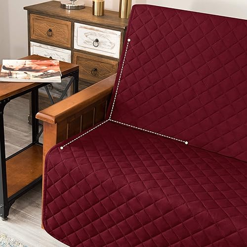 Vista 282 de Chun YI. - Funda reversible para sofá, funda para sillón, fácil de instalar, lavable, cubiertas para sala de estar. Negro