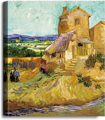 Miniatura 685 de A&T ARTWORK The Starry Night de Vincent Van Gogh. Tamaño del marco: 36 x 30 pulgadas, tamaño de la imagen: 30 x 24 pulgadas, reproducciones clásicas