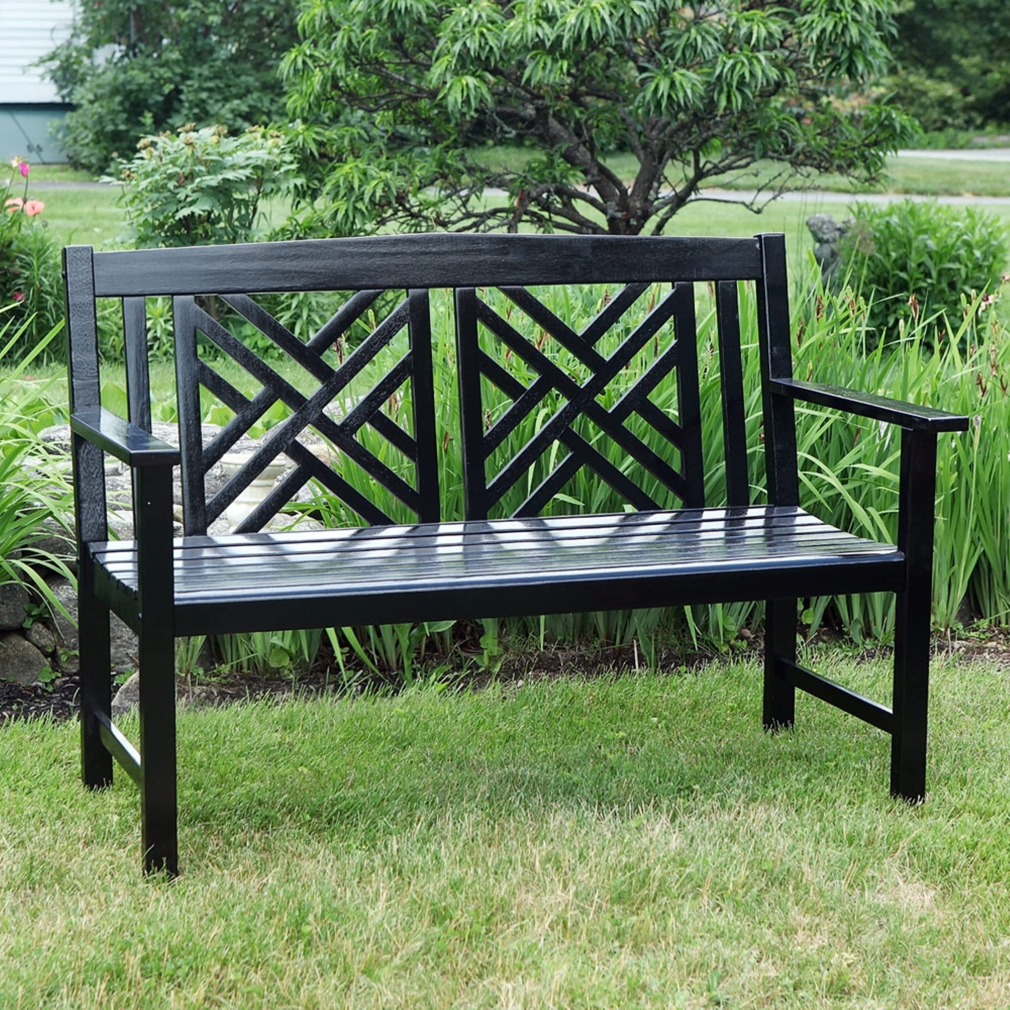 Loom Garden Niwaza Simple Bench ブラック　ベンチ 庭座 シンプルベンチ ダークブラウン - ガーデンファニチャー