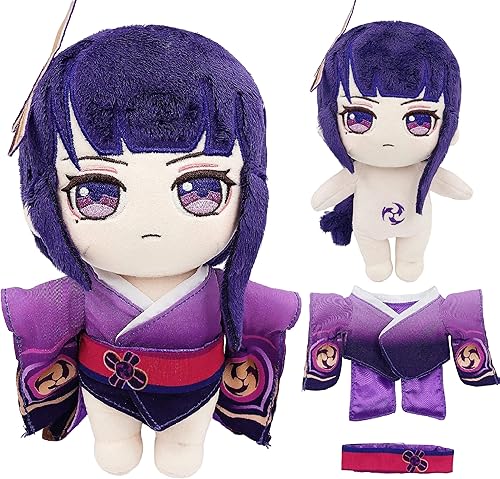 Miniatura 1 de UOOZII Genshin Impact - Figura de peluche de 9.1 in9 pulgadas, Hu Tao Raiden Shogun Klee Xiao Zhongli Venti Kazuha Diluc, muñeca de peluche para