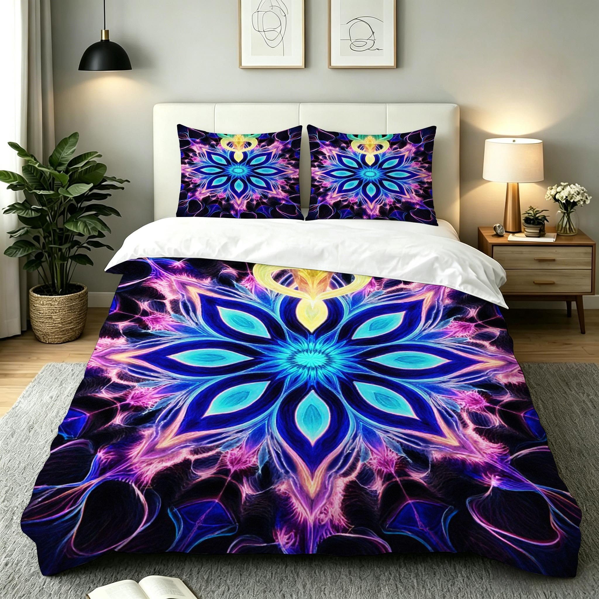 Housse de couette 160x200 imprimé floral pour une ambiance de chambre printanière