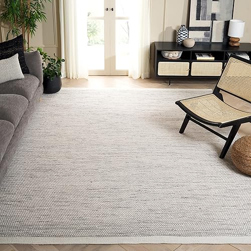 Miniatura 9 de Safavieh Vermont Collection VRM807Z - Alfombra de lana hecha a mano para sala de estar comedor dormitorio 6 x 9 pies