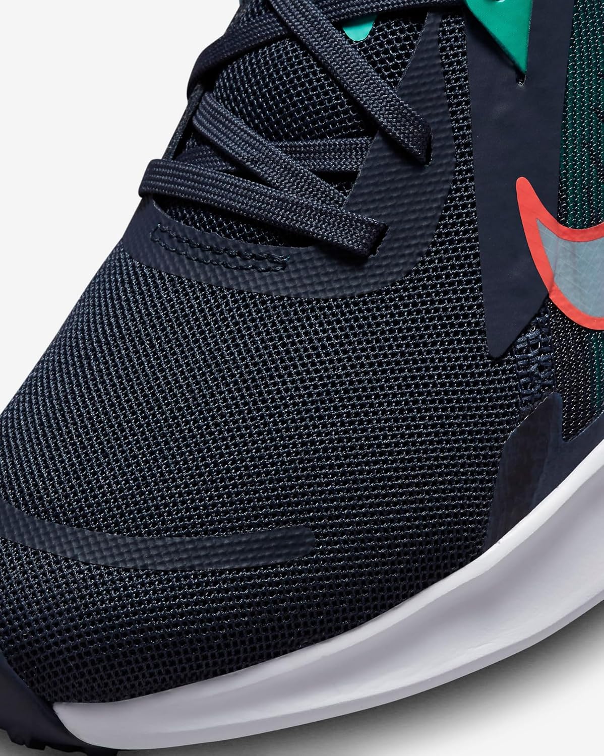 NIKE Women's Running Low, Obsidian White Clear Jade Spicy Red, 8.5 - Image 8