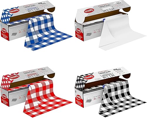 Neatiffy Rollo de mantel de plástico desechable | 54 pulgadas x 108 pies | Mantel para mesas rectangulares, cuadradas, redondas ovaladas | picnic,