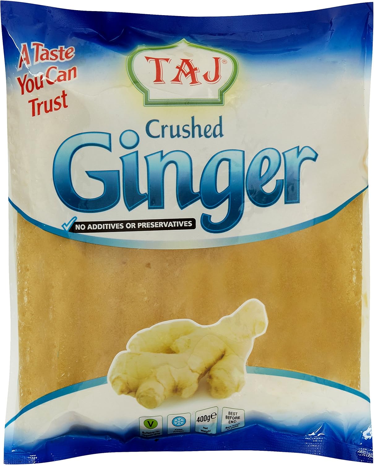 Taj Crushed Ginger, 400g (Frozen) Amazon.co.uk Grocery