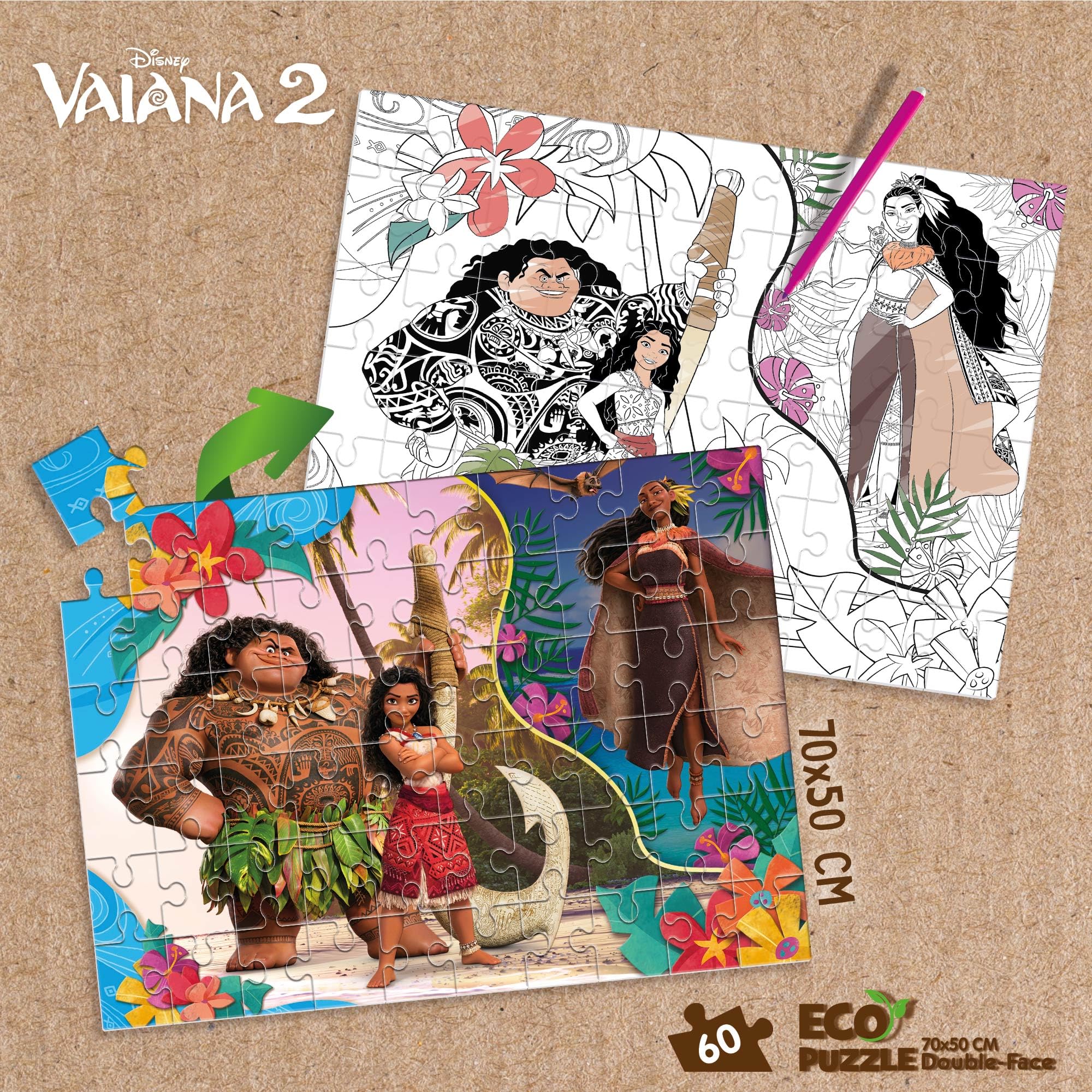 Educa - 2x100 Disney Princess, 2 Puzzles de cartón con 100 Piezas, diversión por Partida Doble, Medida aproximada de Cada Puzzle: 40 x 28 cm, A Partir de 6 años (19298