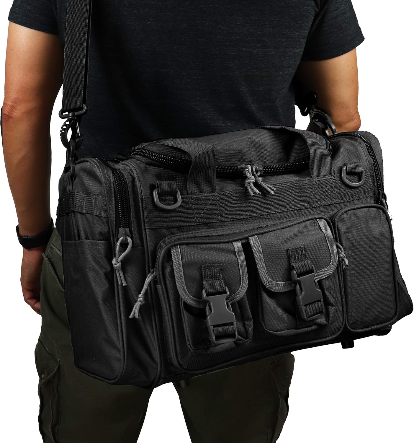 OSAGE RIVER Tackle Bag, Fishing Tackle Storage with Handle and Shoulder Carry Options, Black : Sports & Outdoors
