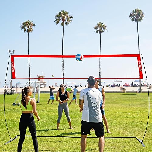 Vista 6 de GoSports Balón de voleibol recreativo suave al tacto, tamaño reglamentario para juego en interiores o exteriores, incluye bomba de bola, elige entre