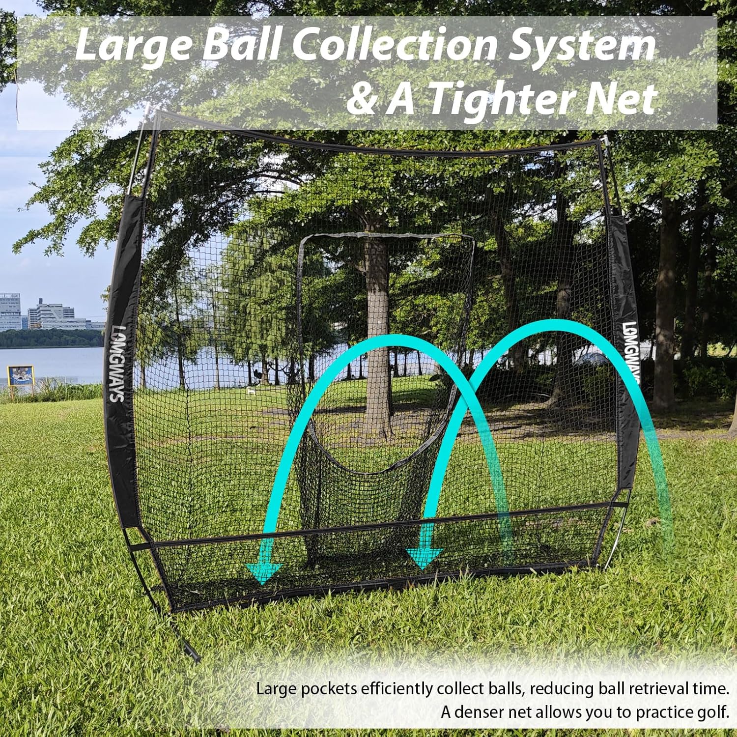 7×7FT Golf/Baseball/Softball Practice Net for Batting, Hitting, Pitching, Training, Portable Baseball Golf Net with Carry Bag, for All Levels, Easy Set up
