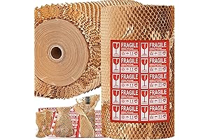 JARLINK Honeycomb Kraft Paper Roll, 15&quot; x 400&#x27;