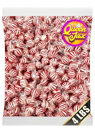 Peppermint Jumbo Mints - 4 Pound Bag - Bulk Jumbo Mints - Individually Wrapped Candies
