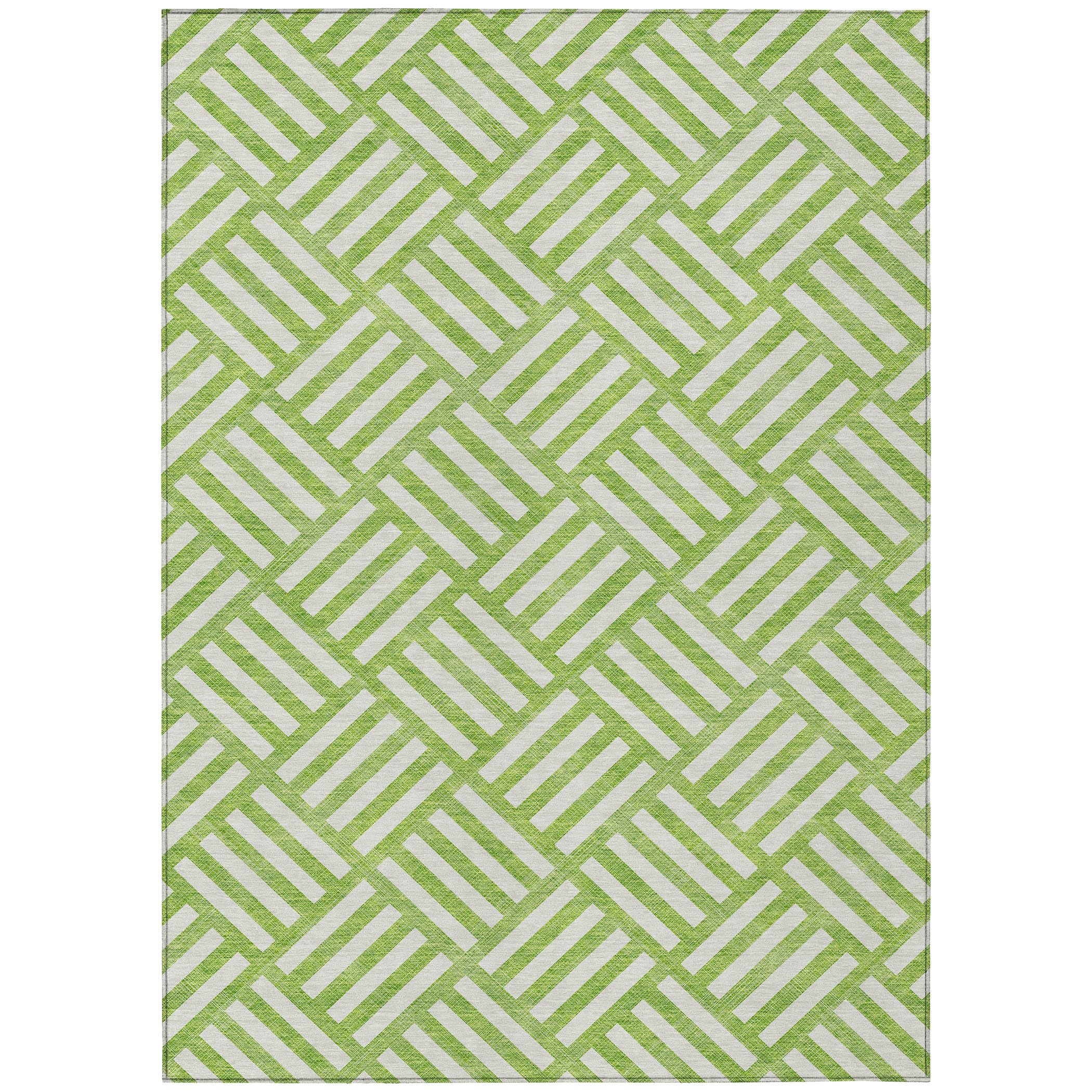 Addison Rugs Chantille ACN620 Lime 2'6" x 3'10" Indoor Outdoor Area Rug, Easy Clean, Machine Washable, Non Shedding, Bedroom, Living Room, Dining Room