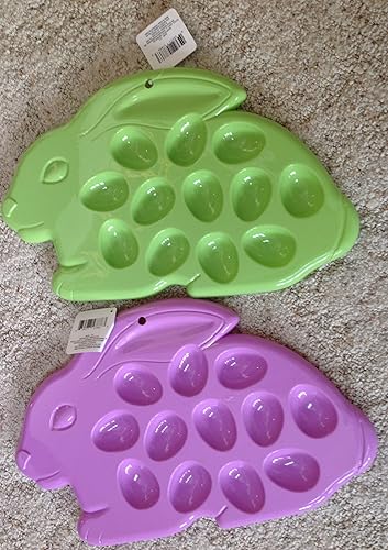 Soporte para huevos de Pascua, juego de 2 platos para 24 huevos