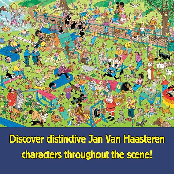 Jan Van Haasteren Dog Parkour - 1000 Piece Adults Jigsaw Puzzle