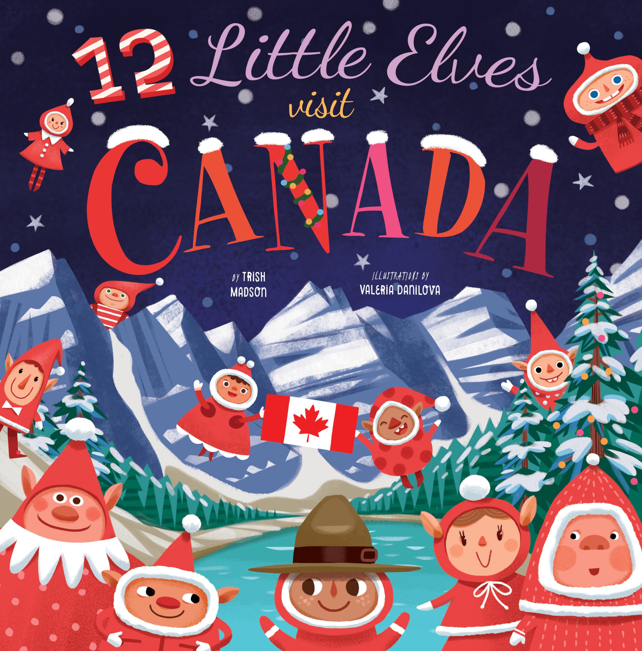 Cover of 12 Little Elves Visit Canada