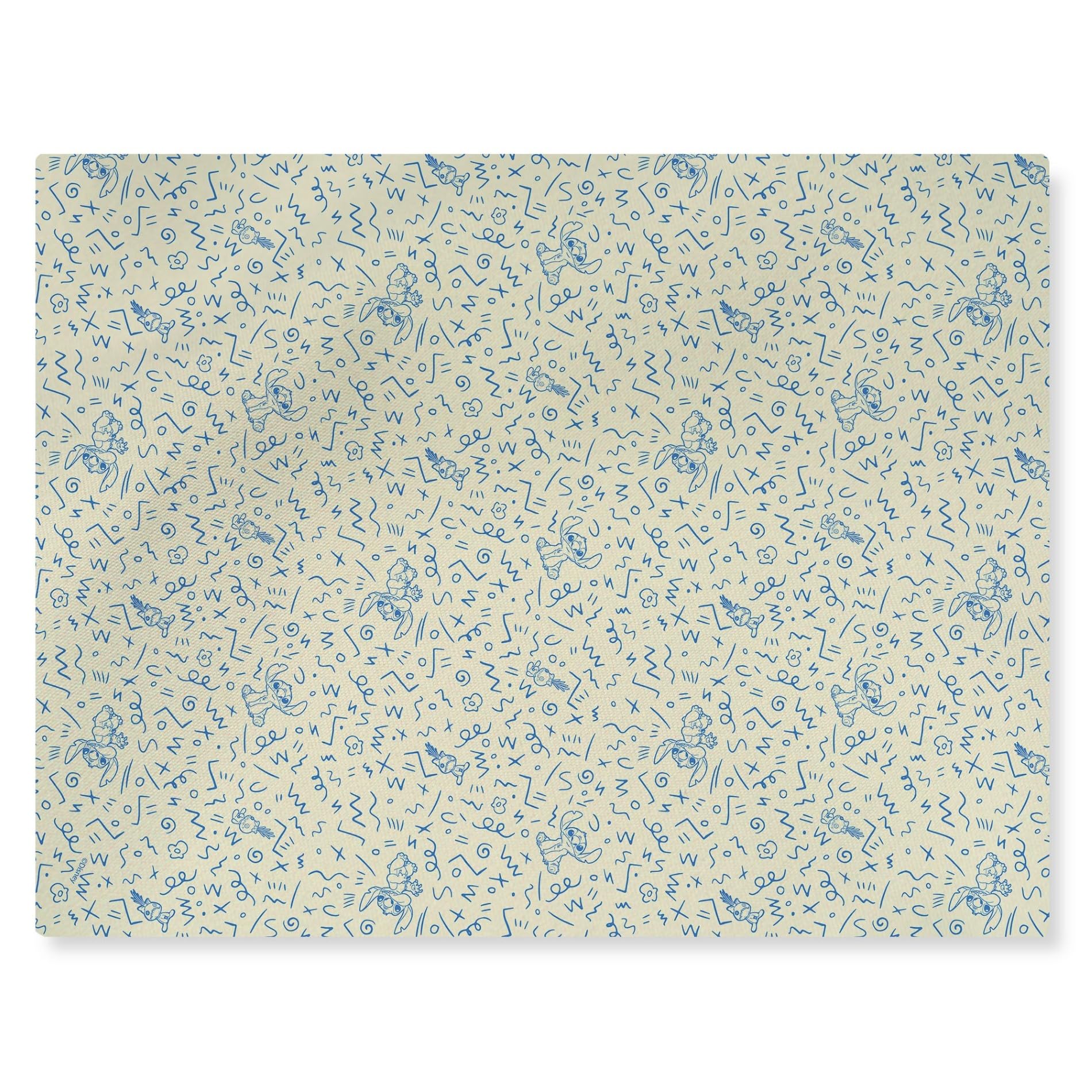 NORTHWEST Lilo and Stitch Washable Rug, 62" x 84", Doodles