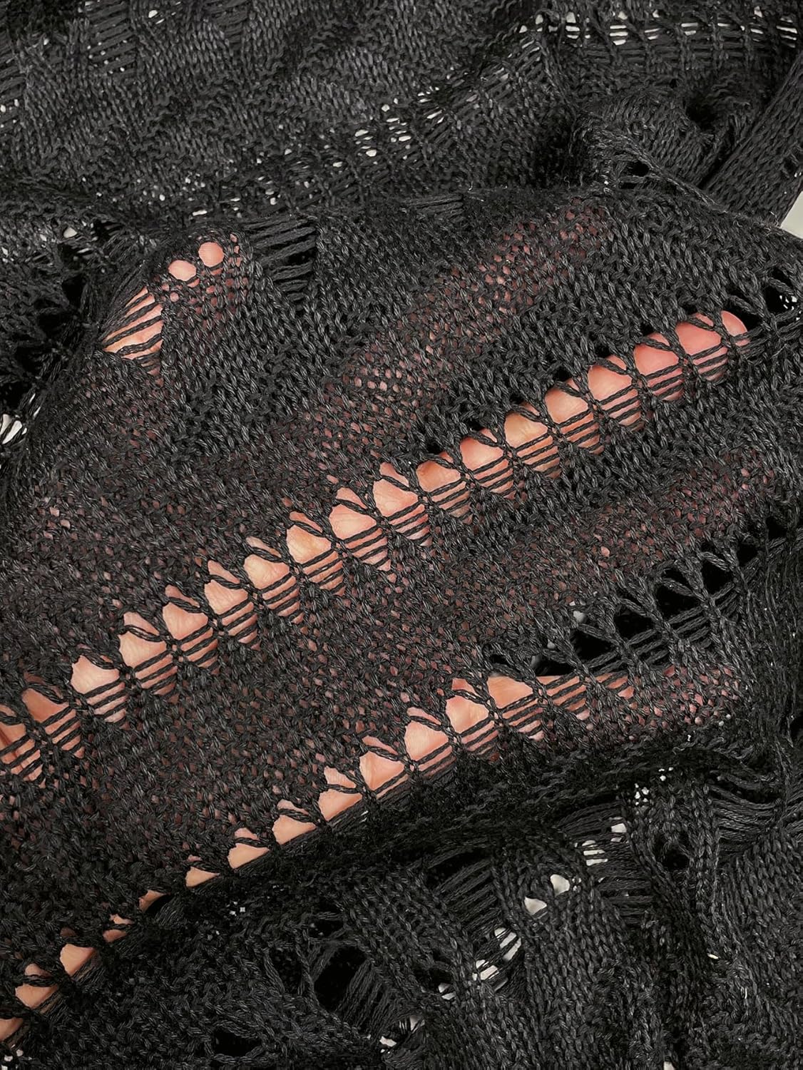 Womens Slim Crochet Floral Knit Swimsuit Coverup Midi Dress Summer 2025 Side Slit Beach Bathing Suit Cover Up - Image 7