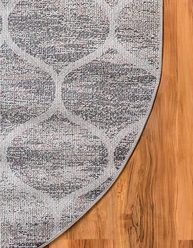 Miniatura 383 de Rugs.com Lattice Frieze Collection Alfombra – 4 x 6 pies, alfombra mediana negra perfecta para salas de estar, comedores grandes, planos abiertos