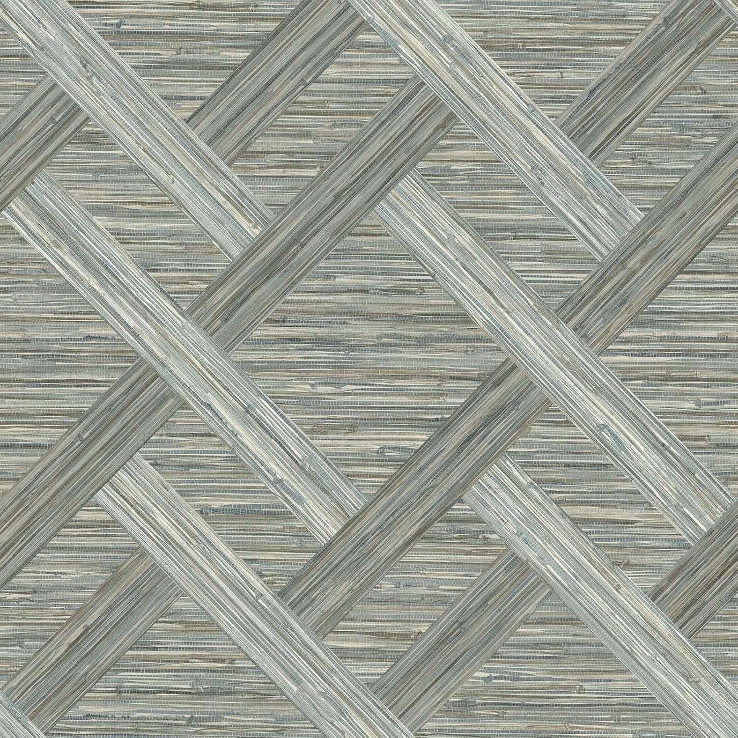 Surface Style - Peel and Stick Wallpaper, Texture Wallpaper for Bedroom, Powder Room, Kitchen, Self Adhesive, Vinyl, 30.75 Sq Ft Coverage (Java Weave Collection, Driftwood) JAVA WEAVE (Java Weave Collection, Driftwood)