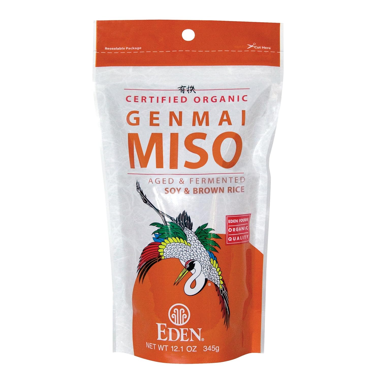 Eden Genmai Miso, Organic Soy & Brown Rice, 12.1-Ounce Packages (Pack of 3)