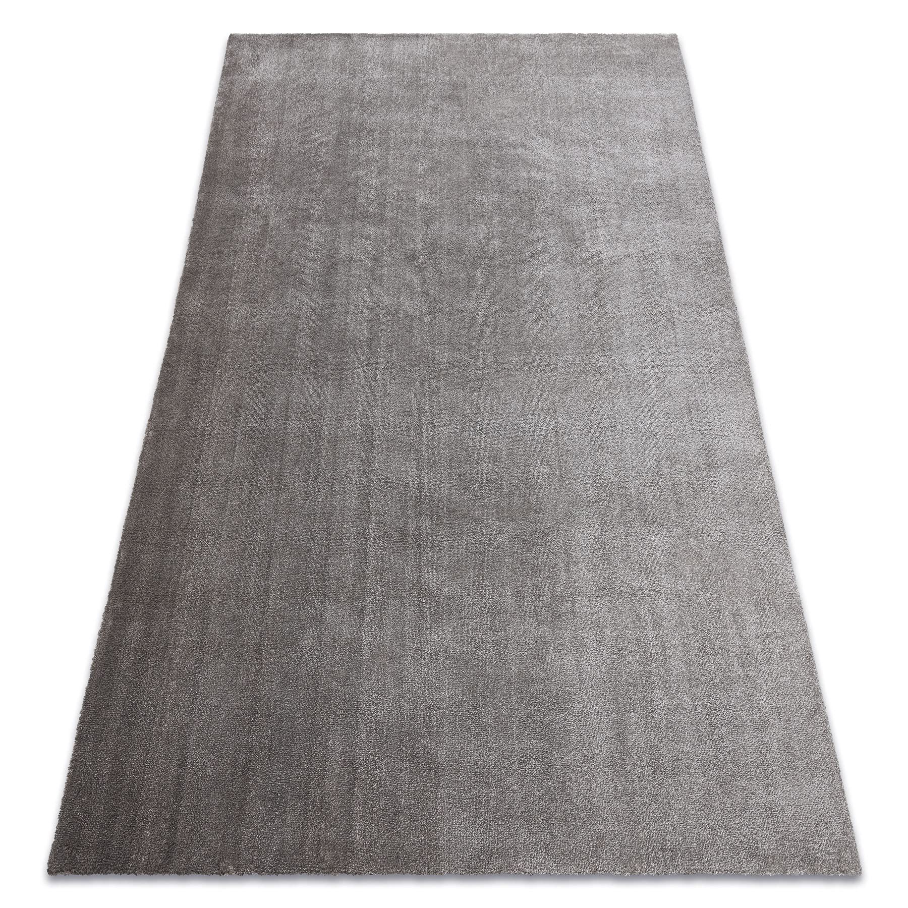 Tapis moderne lavable salon grande taille 240x340 cm coloris gris taupe couloir