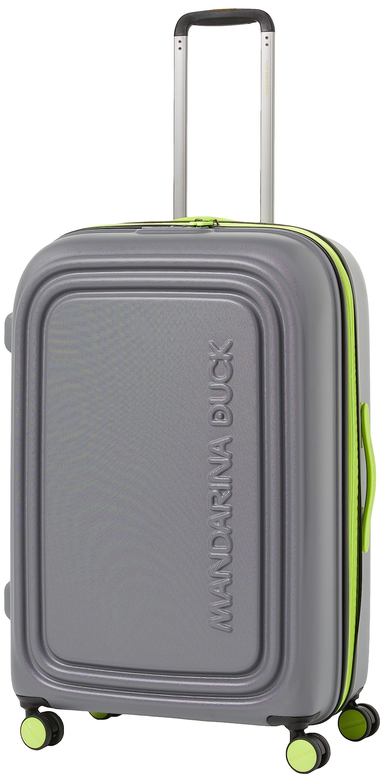 Mandarina DuckLOGODUCK + Trolley Large EXP, Gray&Lime, L, Logoduck +, Gray&lime, L, Logoduck +