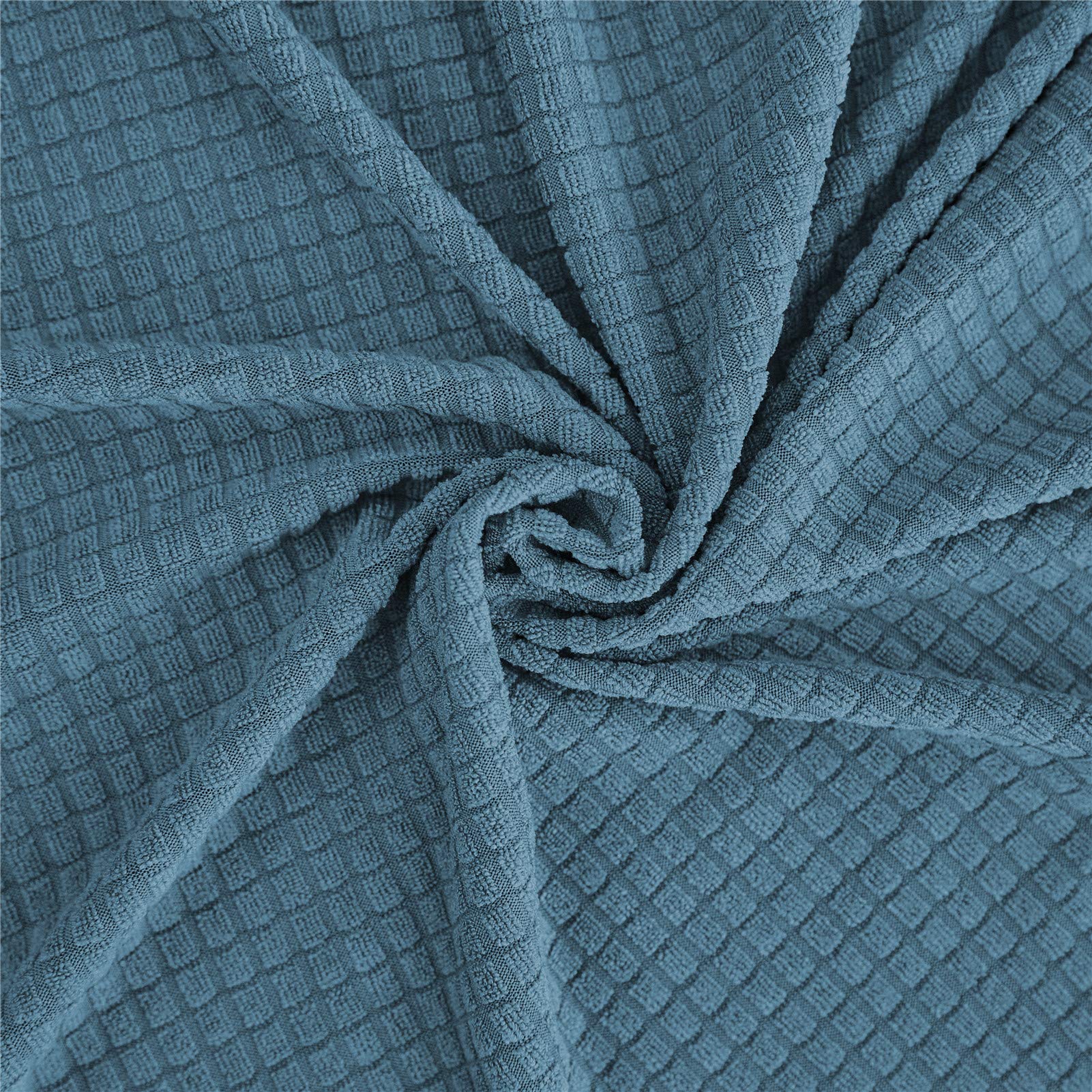 Copridivano elasticizzato per divano a 4 posti, in tessuto spandex resistente, protezione per mobili, copridivano elastico blu, perfetto per l'arredamento della casa e il rinnovamento dei mobili