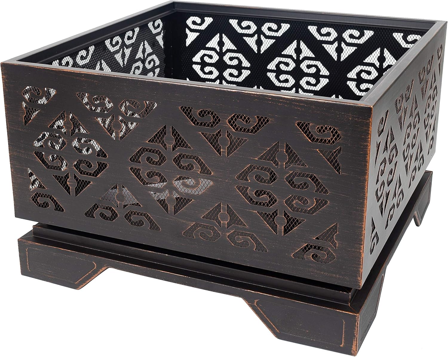 Pleasant Hearth OFW118S fire Pit, Rubbed Bronze : Patio, Lawn & Garden