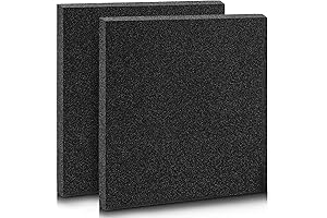 2 Pack High Density Polyurethane Foam Pad (12 x 12 x 0.25 inch)