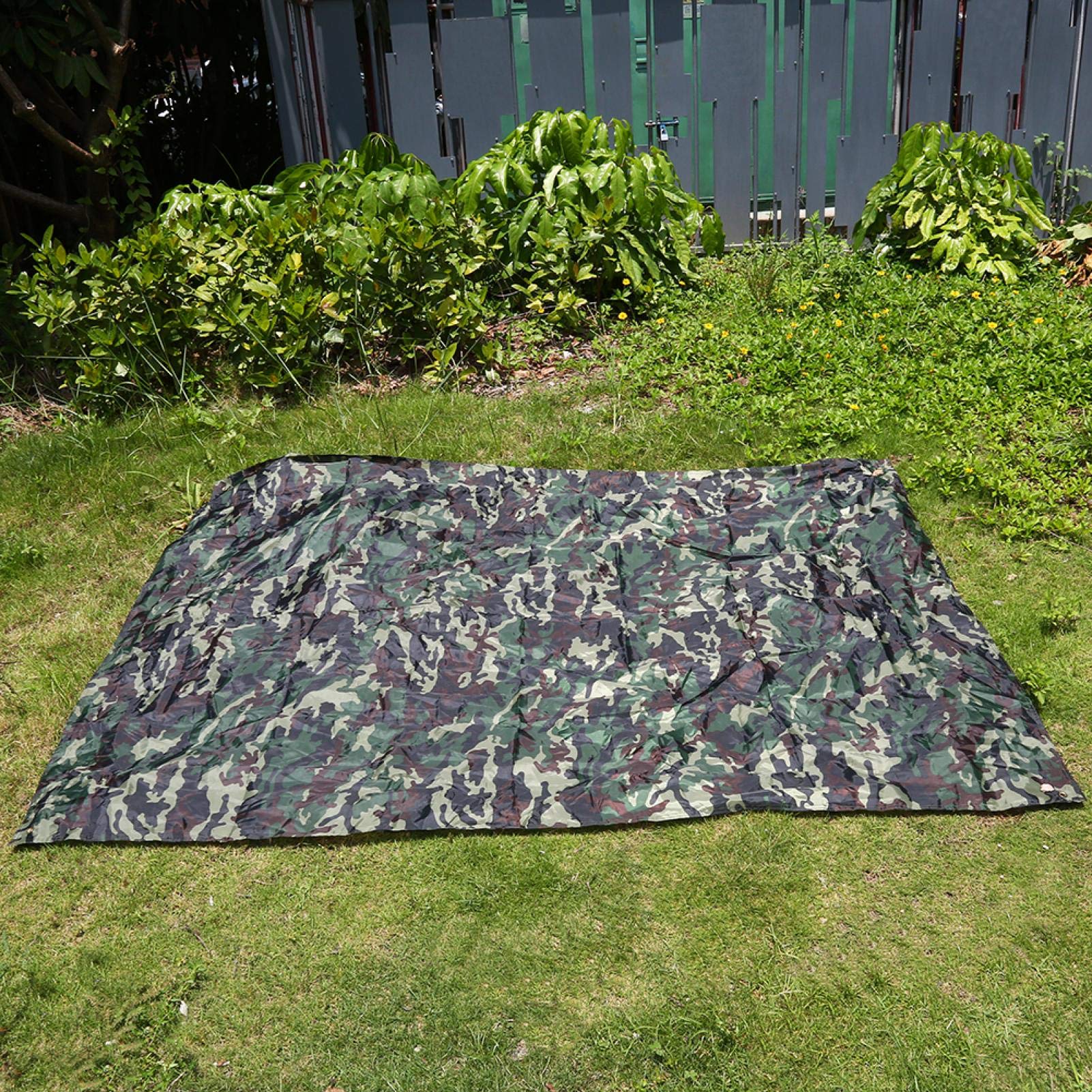 Camouflage Camping Tarp Waterproof,Camouflage Rainproof Mat,Multifunctional Sun Shade Shelter Canopy,for Camping Backpacking & Hiking Adventure (S), Camouflage Rainproof Mat,Camouflage Camping Ta