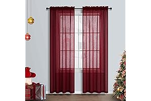 Burgundy Sheer Curtains: Enhance Your Space in Style and Grace