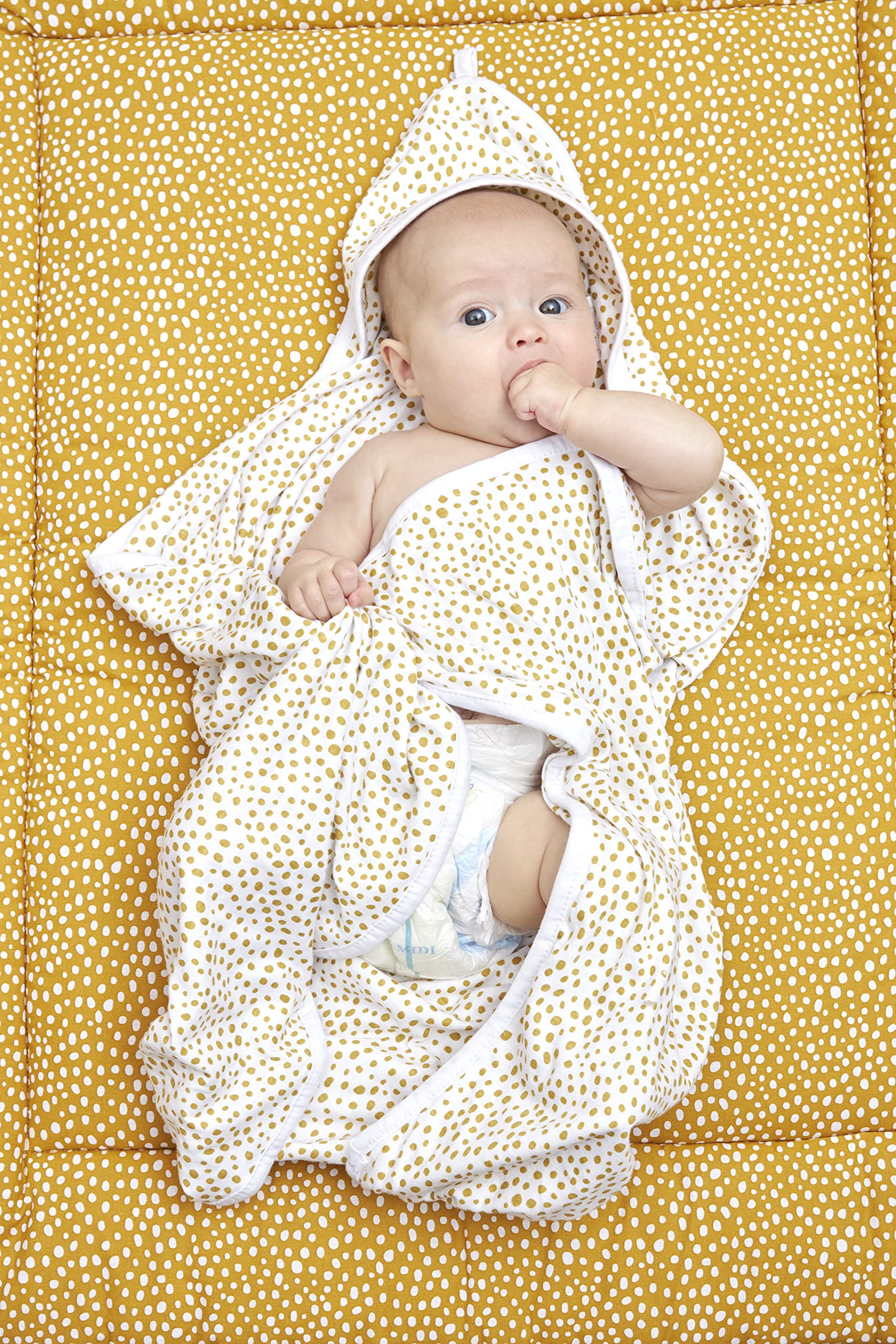 Meyco Bath Towel Pack of 2 Basic Jersey Cheetah Honey Gold - Image 3