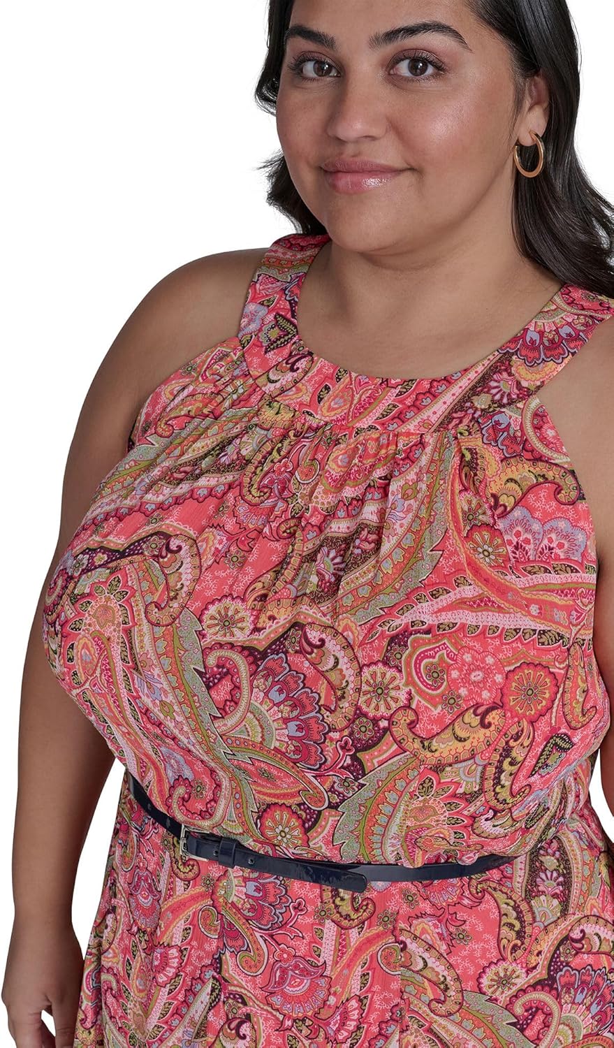 Tommy Hilfiger Solo Dot Chiffon Midi Dress - Image 4