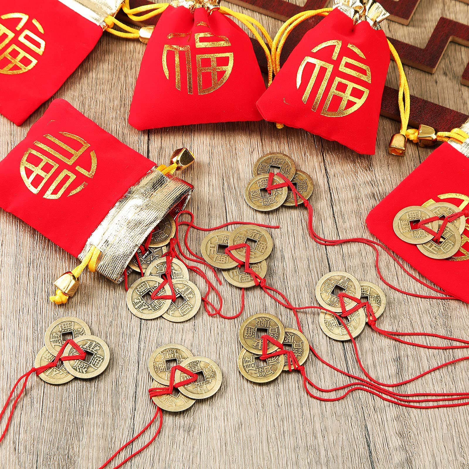 HUAPING Chinesische Feng Shui Münzen, Chinesische  Produktbild-Vorschau 10