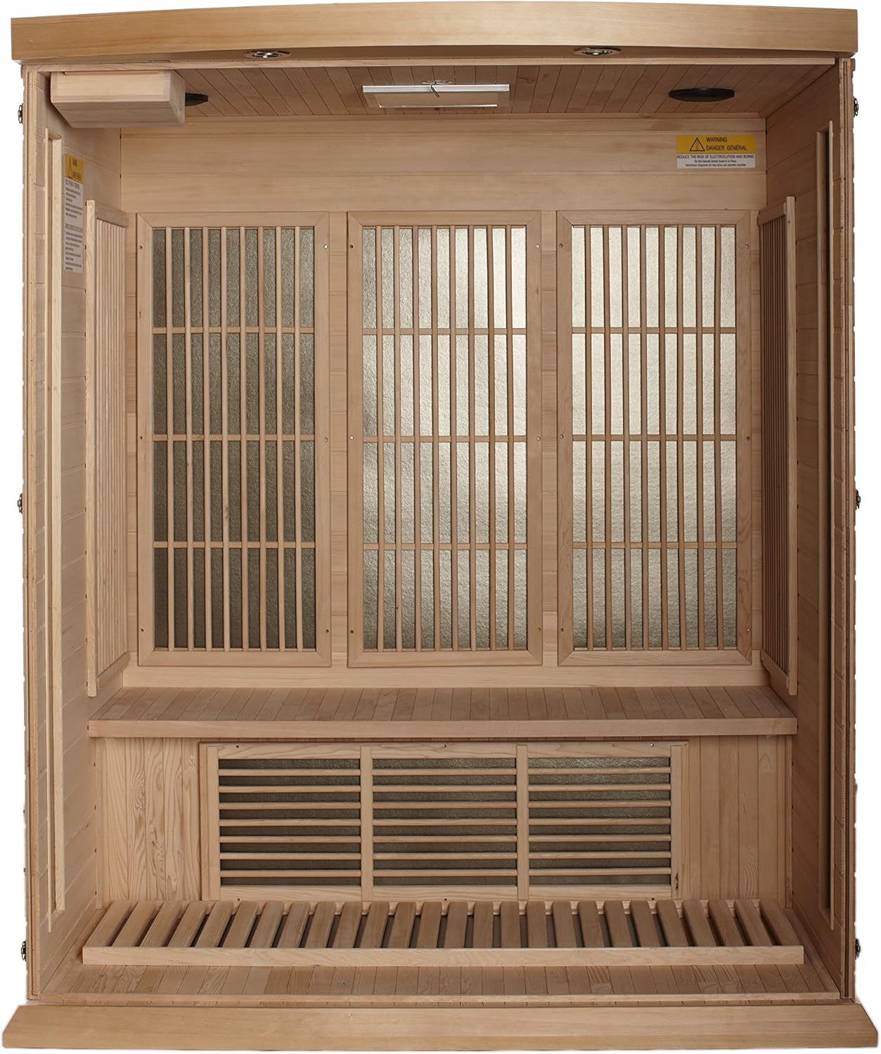 DYNAMIC SAUNAS Maxxus 3 Per Low EMF FAR Infrared Carbon Canadian Hemlock Sauna